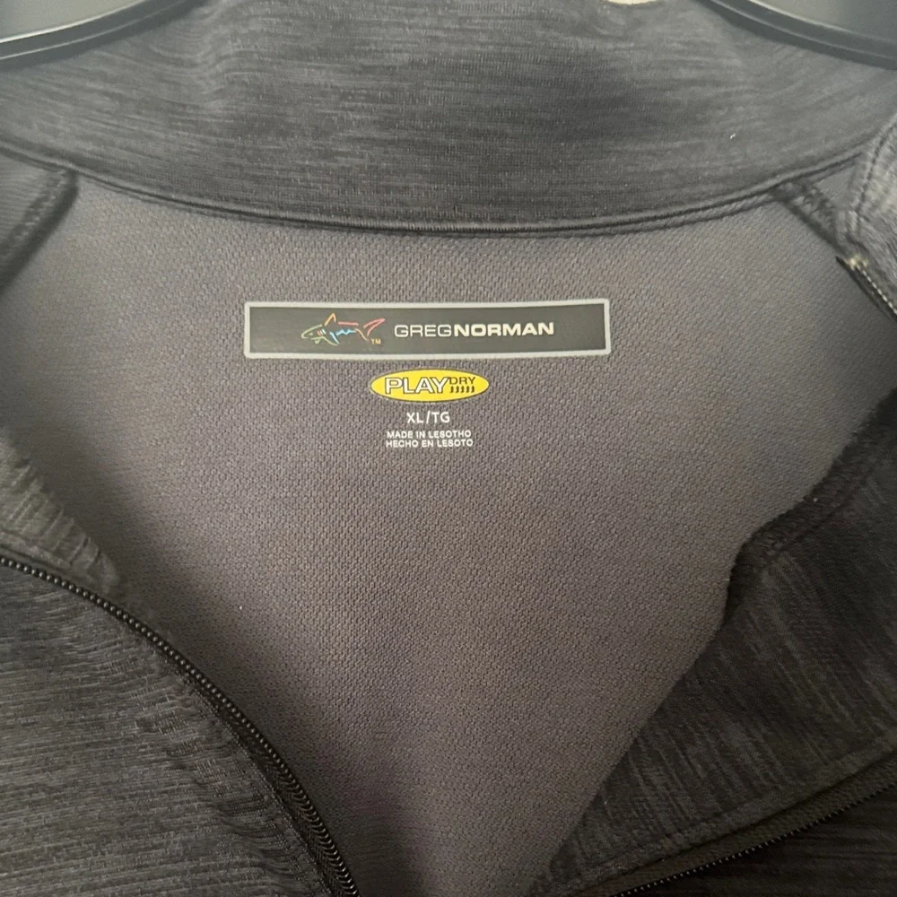 Greg Norman Collection Charcoal Quarter-Zip Pullover